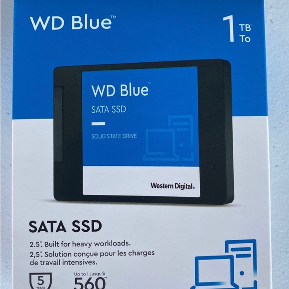 WD Blue 1TB 3D NAND SATA III 2.5 in Internal SSD - Brand New WDBNCE0010PNC - Picture 3 of 4